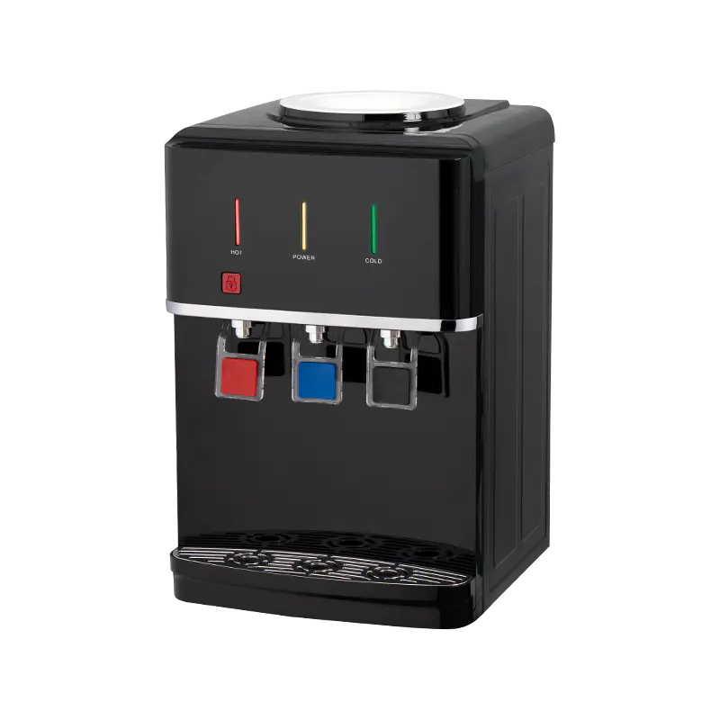 YR-2509T/YLR-2509T Schwarzer Desktop-Wasserspender mit drei Ausgängen