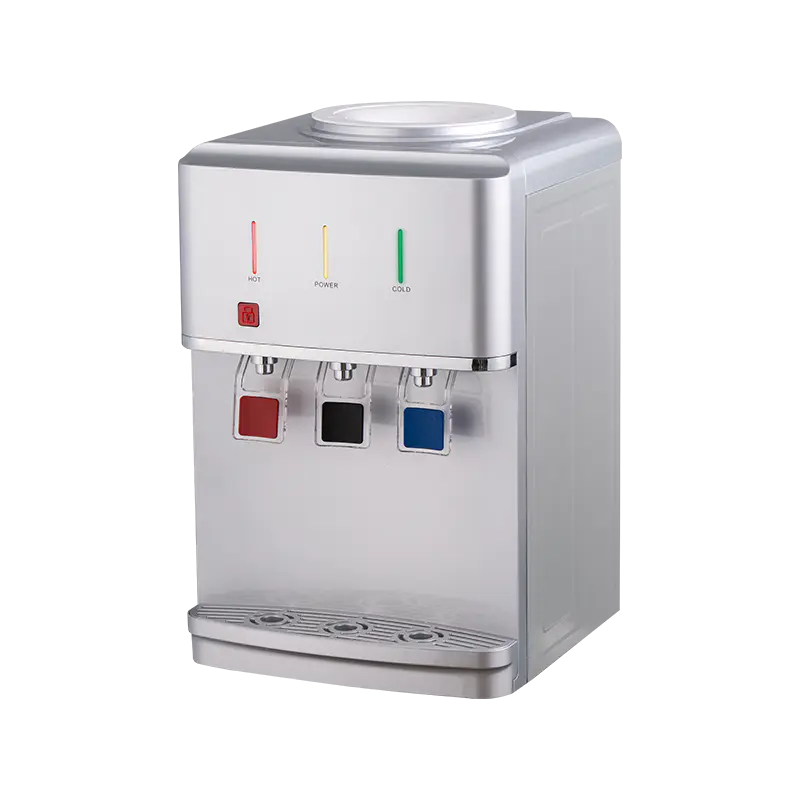 YR-2509T/YLR-2509T Silberner Desktop-Wasserspender mit drei Ausgängen